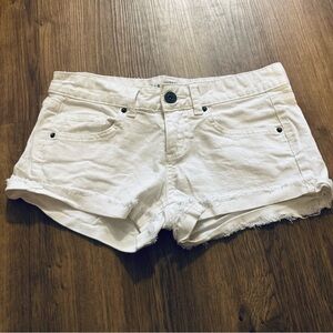 Mossimo Supply Co. White Denim Shorts Fit 6, Size 5